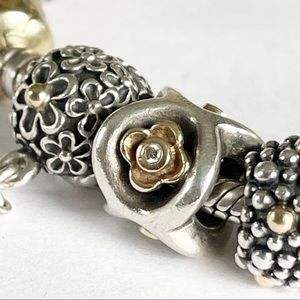 Floral Lattice Diamond Charm PANDORA Item 790485D